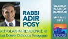Scholar-in-Residence with Rabbi Adir Posy