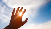 Hand Blocking Sun