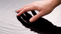 Hand Touching Water series