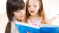 Mother and Daughter Reading Together