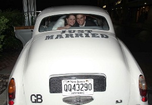 Wedding photo of Rabbi Ari Neuman and Shira Preil, Har Sinai Region, August 21, 2011.