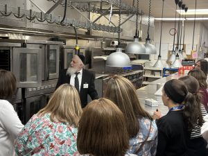 OU Kosher Rabbinic Field Representative and Kosherization Expert Rabbi Moshe Perlmutter gave a guided tour of the Rockleigh Country Club kitchen.