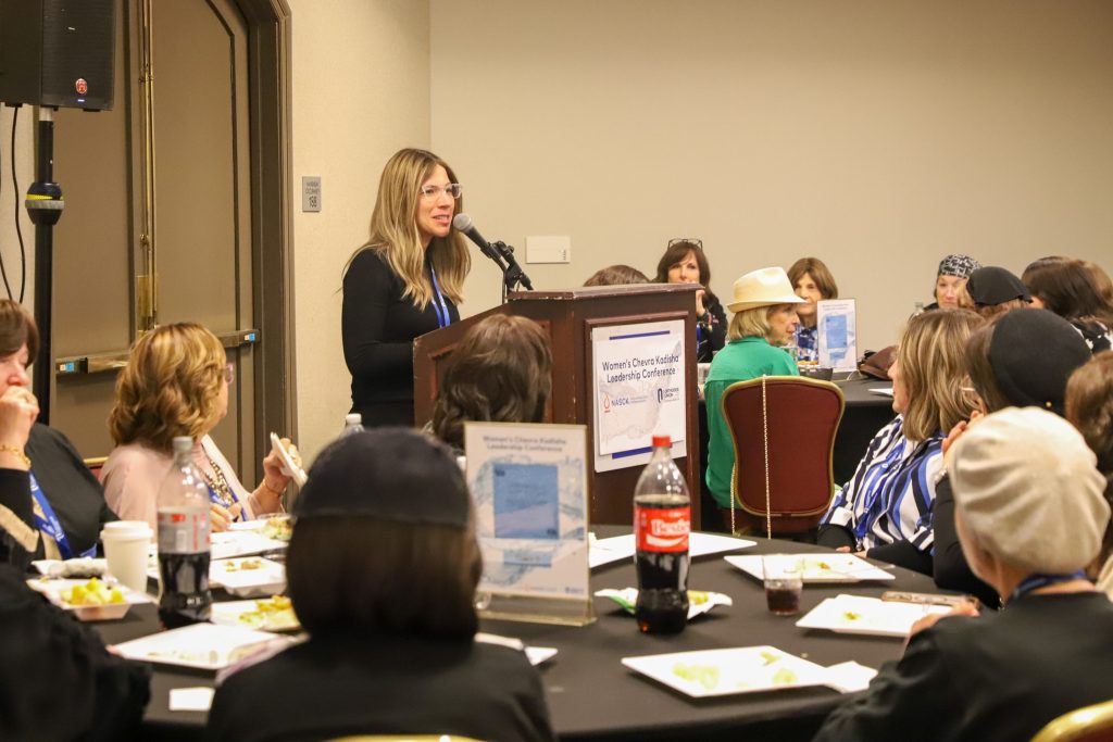 NASCK Director of Outreach and Project Last Kindness Yael Davidowitz addresses participants.