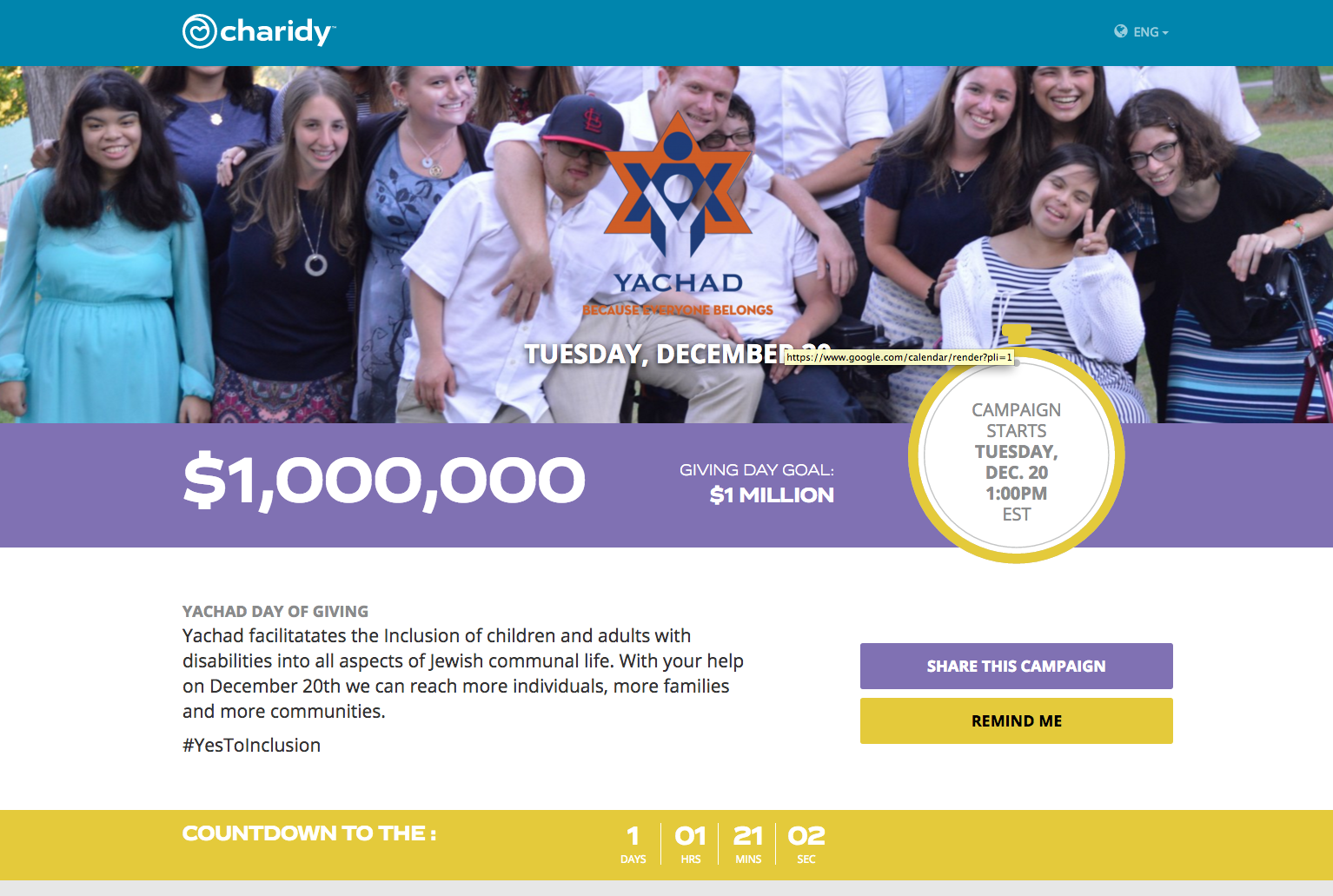 Yachad Plans to Raise $1 Million Within 24 Hours