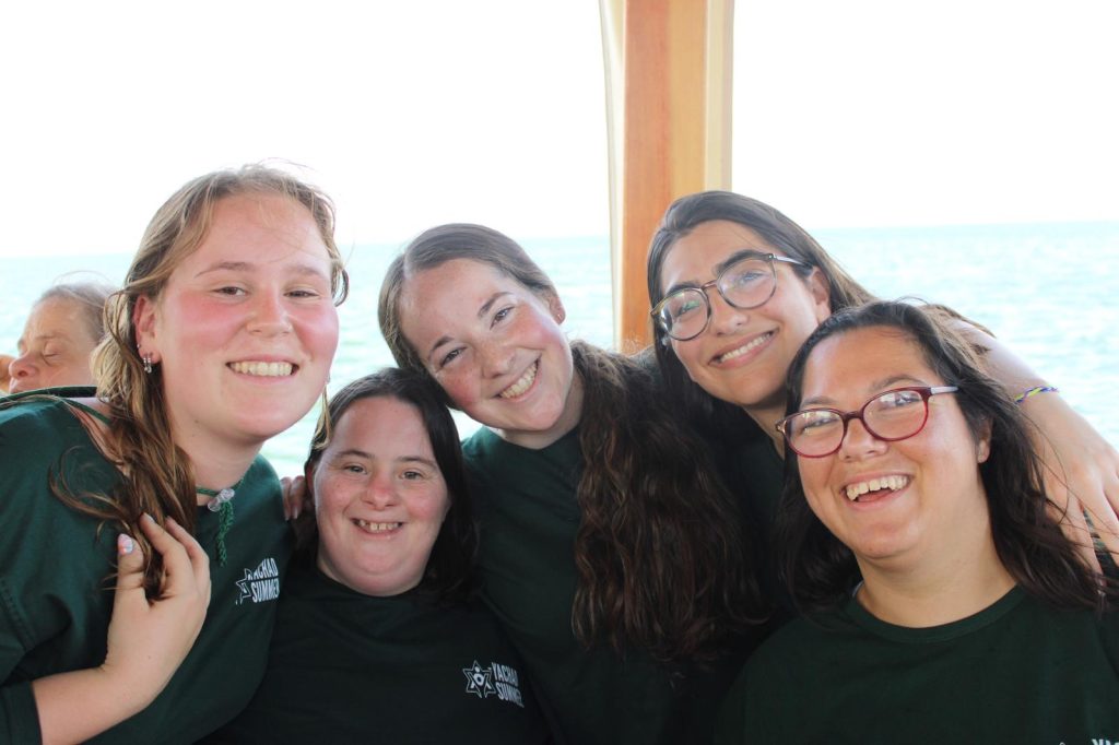 Cruising with friends on the Kineret during Yachad's Nofesh summer program.