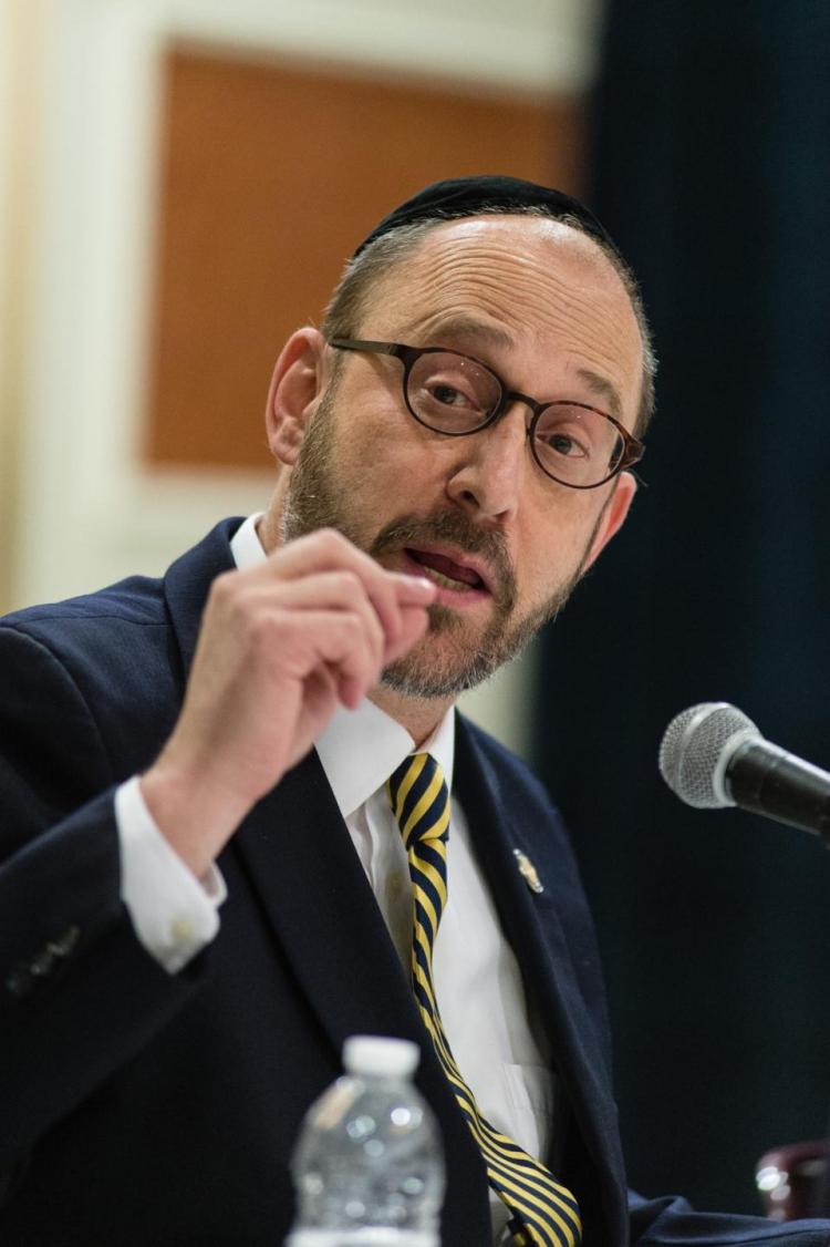 New York State Senator Simcha Felder Visits IVDU School for Special Education; Speaks About Drugs and Alcohol Abuse in Commun...