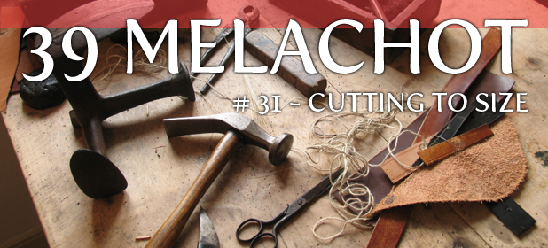 Melacha #31 – M’chateich (Cutting to size)