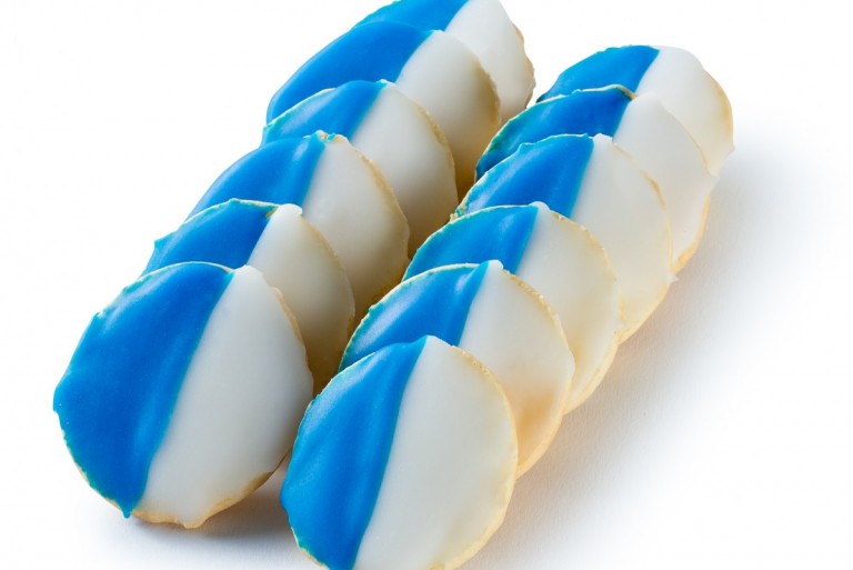 Blue & White Cookies