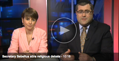 Rabbi Burg Discusses Religious Debate