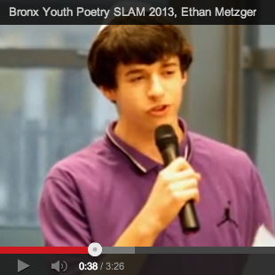 Ethan Metzger: High School Student. Slam Poet. Jew. (video)