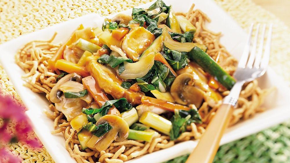 Vegetables and Chow Mein