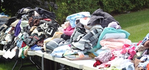 More than 5,000 articles of clothing were donated to be sent to Israel.