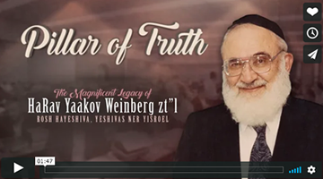 New Film celebrates the Legacy of Rav Yaakov Weinberg zt”l